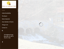 Tablet Screenshot of highlandfallscottages.com
